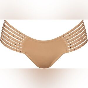 Skims strappy rhinestone swim bottom- ochre 2x